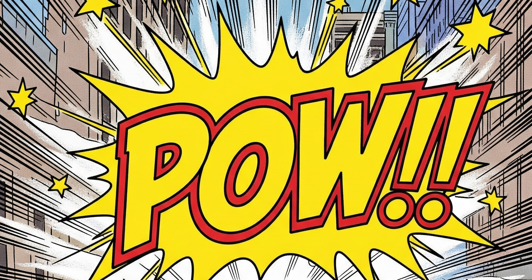 Comic book explosion effect